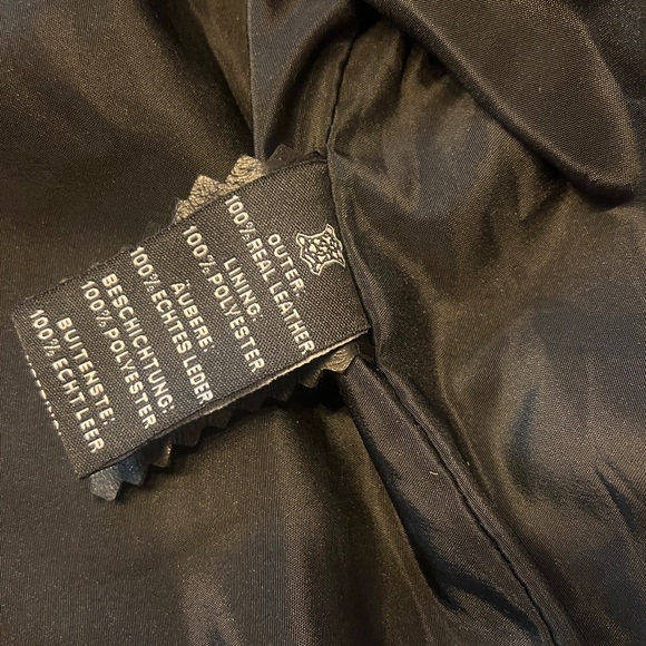 Women's Black Real Leather Jacket NWT - Picture 4 of 10